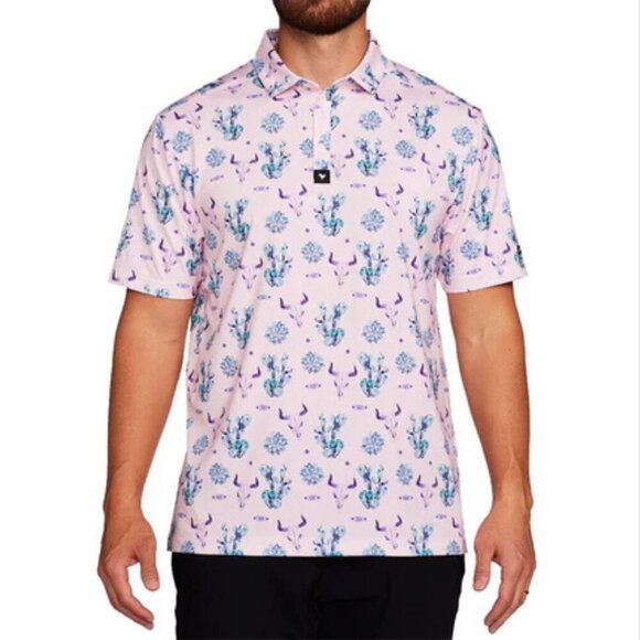 Bad Birdie Other - Bad Birdie Purple Pink Chapel Hill Golf Course The Ranch Polo Shirt 35324
